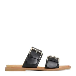 Store EOS Footwear JETT DOUBLE STRAP SLIDE SANDALS LEATHER