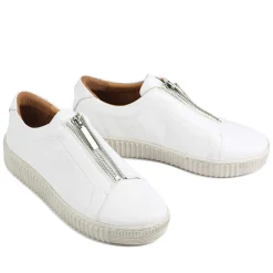 Shop EOS Footwear JOYA CHUNKY ZIPPER SNEAKERS LEATHER