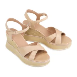 Fashion EOS Footwear JUN LEATHER WEDGE SANDALS