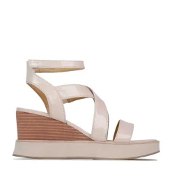 Cheap EOS Footwear JUNI LEATHER STRAPPY WEDGE SANDALS