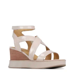 Cheap EOS Footwear JUNI LEATHER STRAPPY WEDGE SANDALS