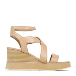 Cheap EOS Footwear JUNI LEATHER STRAPPY WEDGE SANDALS