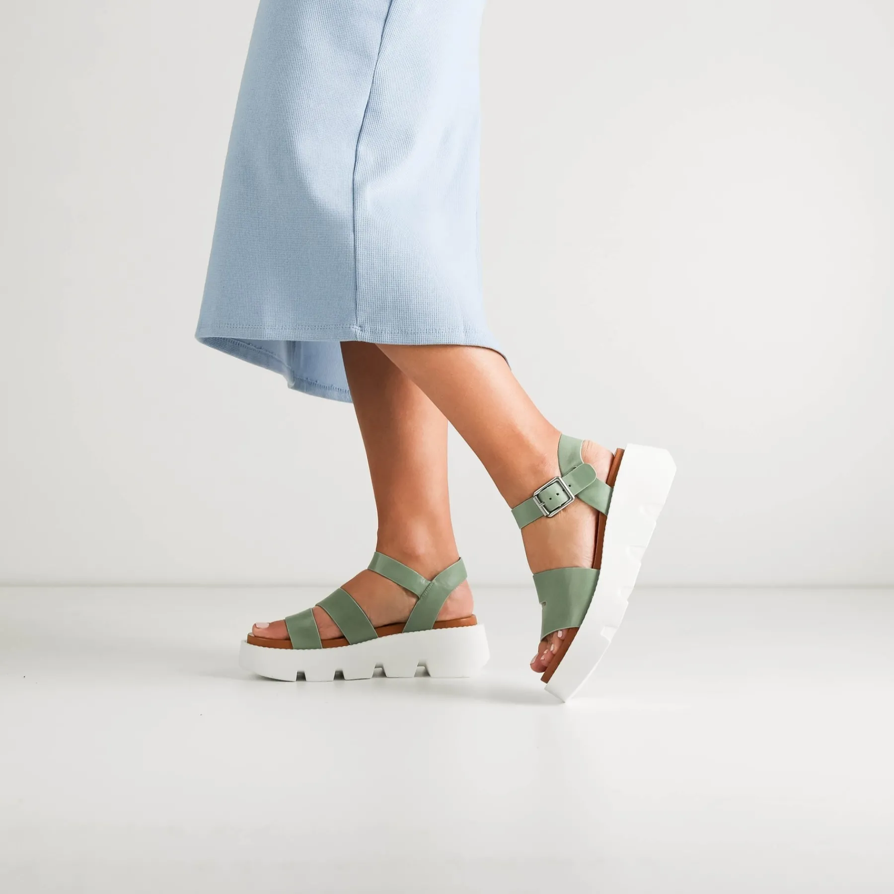 Flash Sale EOS Footwear KAILA ANKLE STRAP WEDGE SANDALS LEATHER