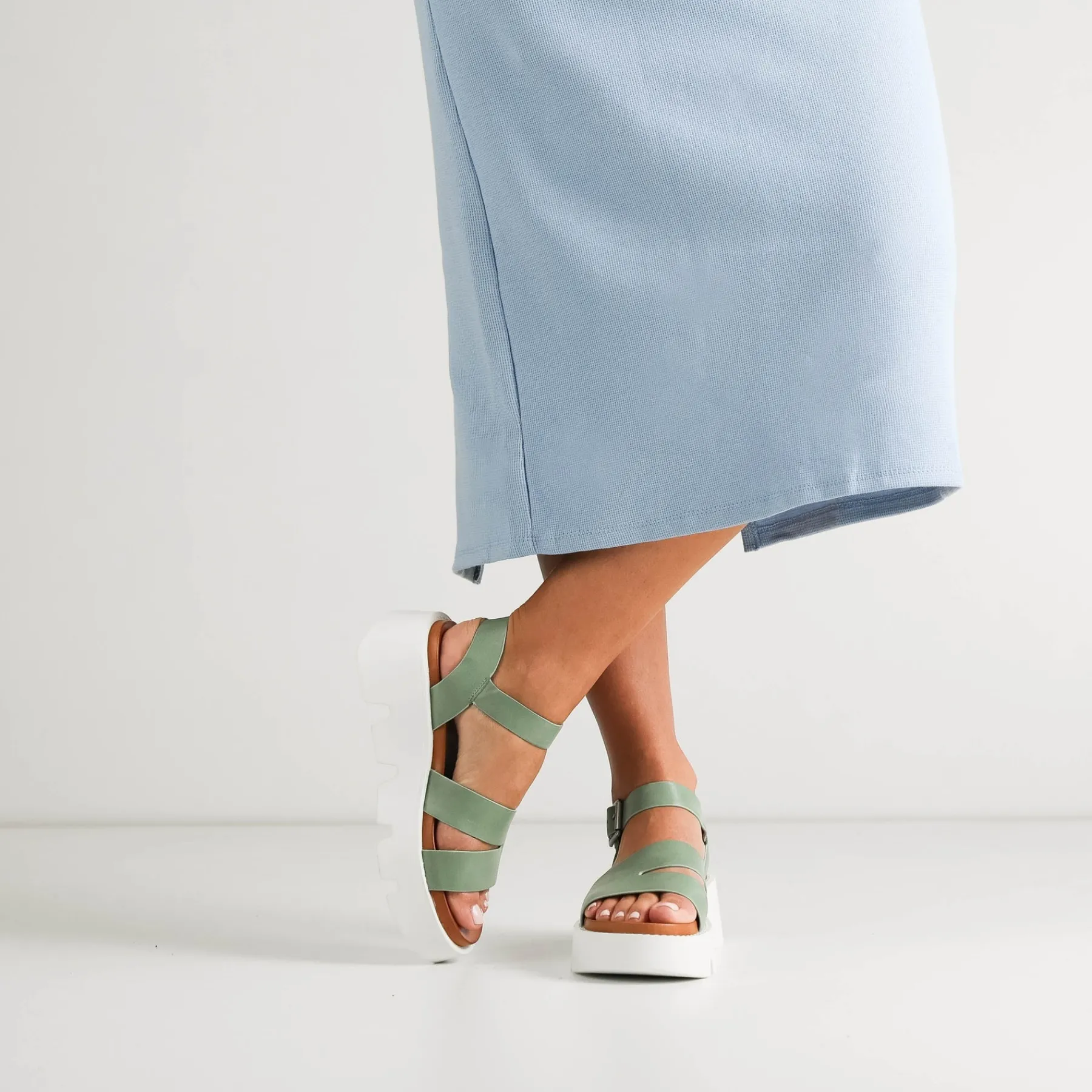 Flash Sale EOS Footwear KAILA ANKLE STRAP WEDGE SANDALS LEATHER