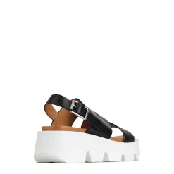 Best EOS Footwear KAILI PLATFORM WEDGE SANDALS LEATHER