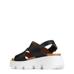 Best EOS Footwear KAILI PLATFORM WEDGE SANDALS LEATHER