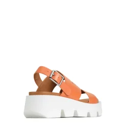 Best EOS Footwear KAILI PLATFORM WEDGE SANDALS LEATHER