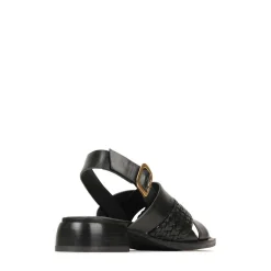 Shop EOS Footwear LATICIA LEATHER BLOCK HEEL SANDALS