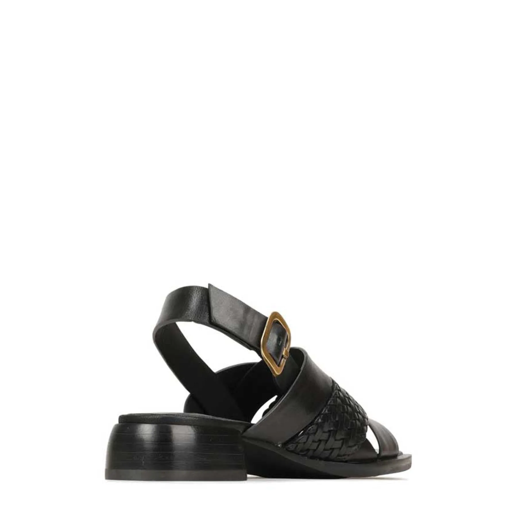 Shop EOS Footwear LATICIA LEATHER BLOCK HEEL SANDALS