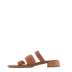 Sale EOS Footwear LATTICE LEATHER BLOCK HEEL SANDALS