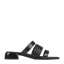 Sale EOS Footwear LATTICE LEATHER BLOCK HEEL SANDALS