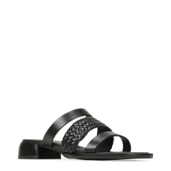 Sale EOS Footwear LATTICE LEATHER BLOCK HEEL SANDALS
