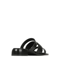 Sale EOS Footwear LATTICE LEATHER BLOCK HEEL SANDALS