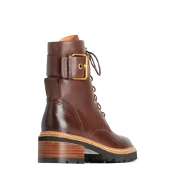 Fashion EOS Footwear LINE LACE UP BOOTS LEATHER