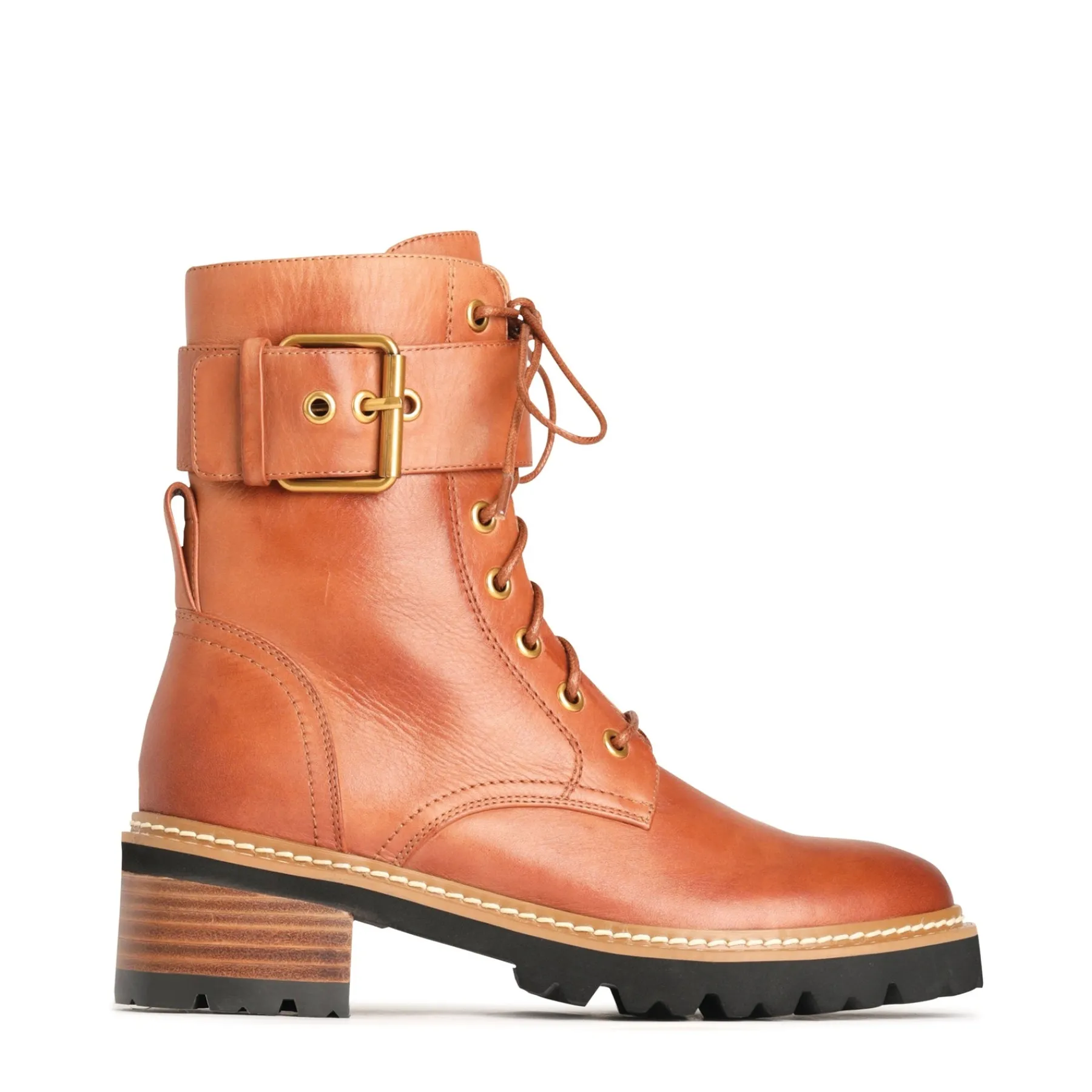 Fashion EOS Footwear LINE LACE UP BOOTS LEATHER