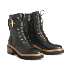 Fashion EOS Footwear LINE LACE UP BOOTS LEATHER