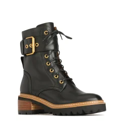 Fashion EOS Footwear LINE LACE UP BOOTS LEATHER