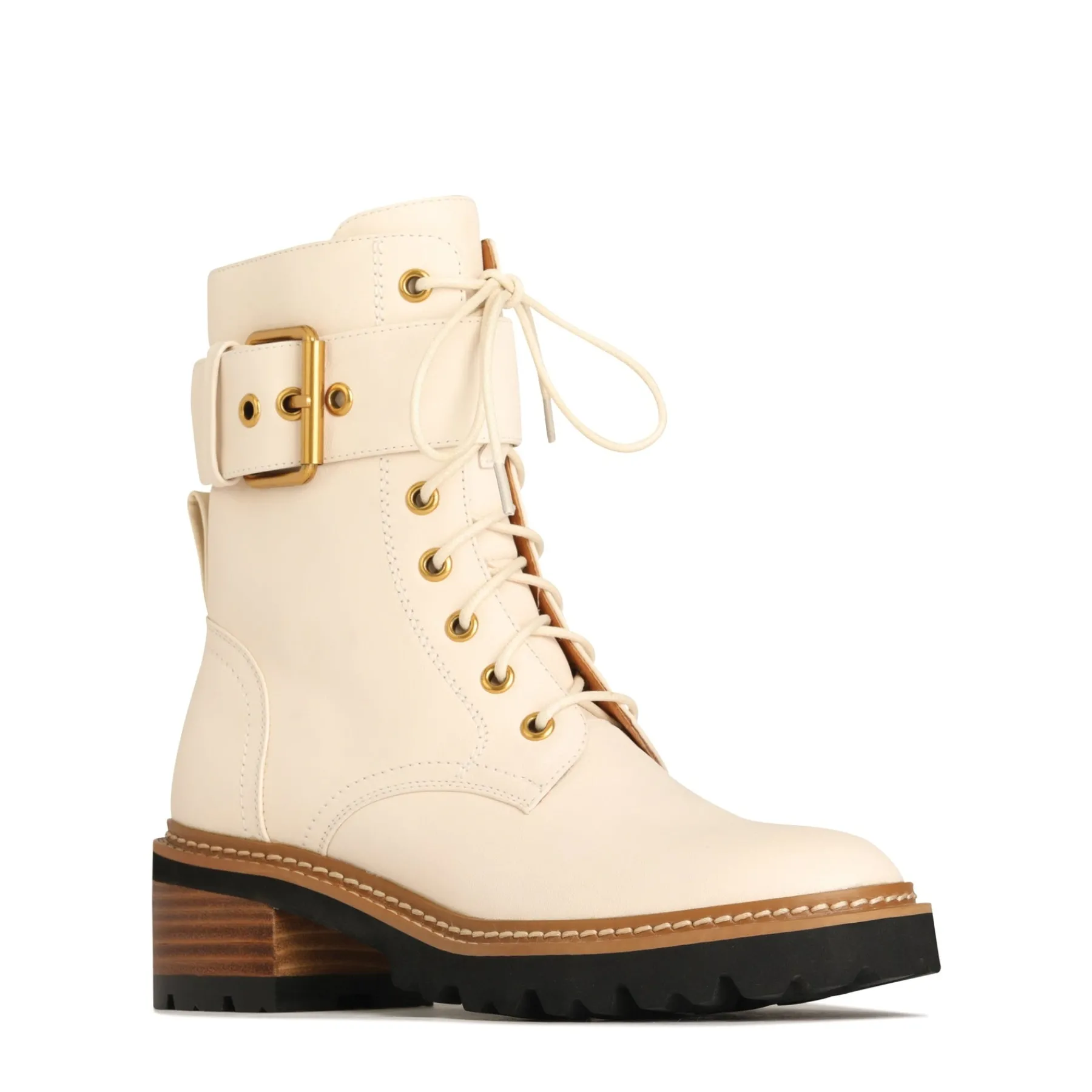 Fashion EOS Footwear LINE LACE UP BOOTS LEATHER