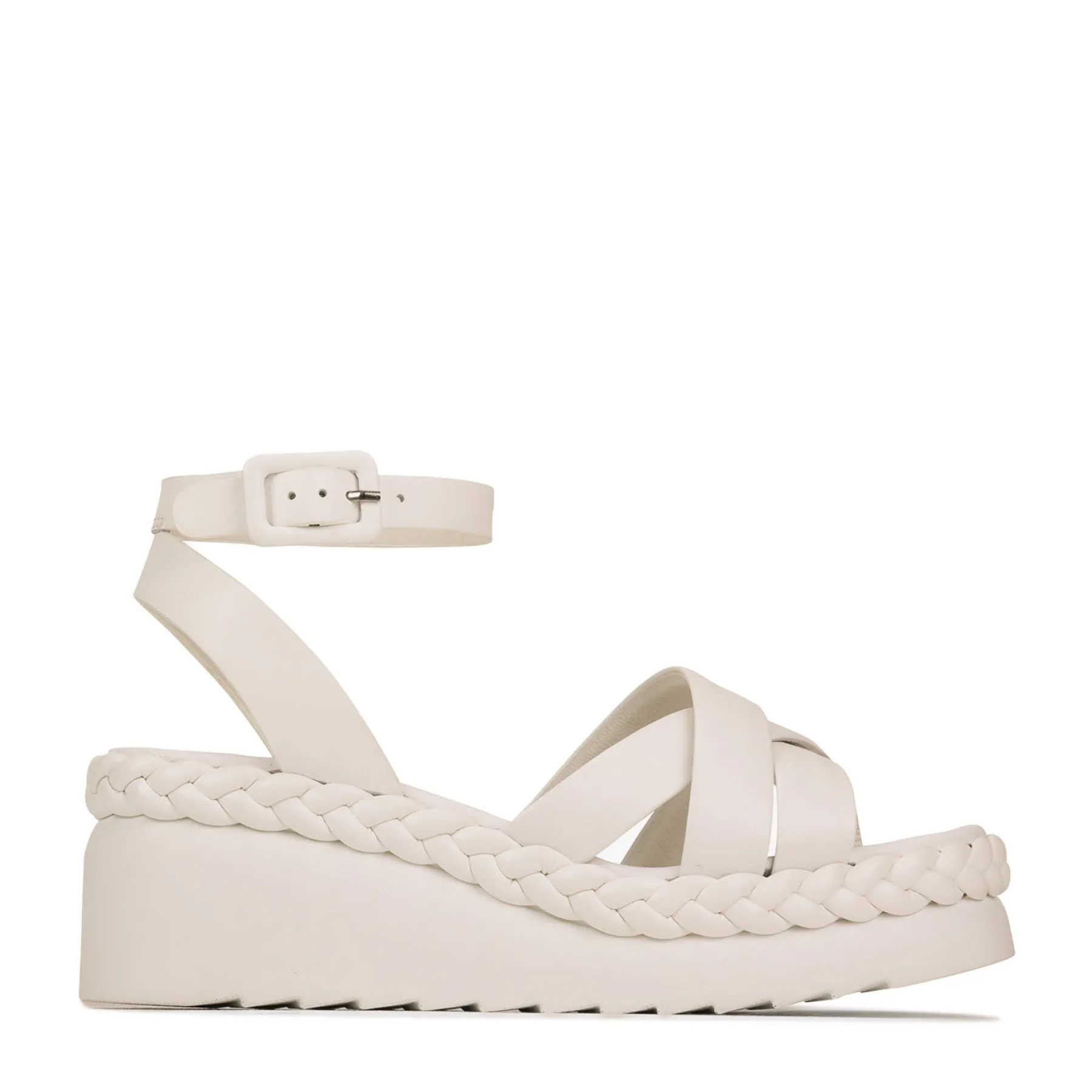 Cheap EOS Footwear MELANA LEATHER WEDGE SANDALS