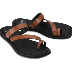 Outlet EOS Footwear MIRA LEATHER SQUARE TOE SANDALS