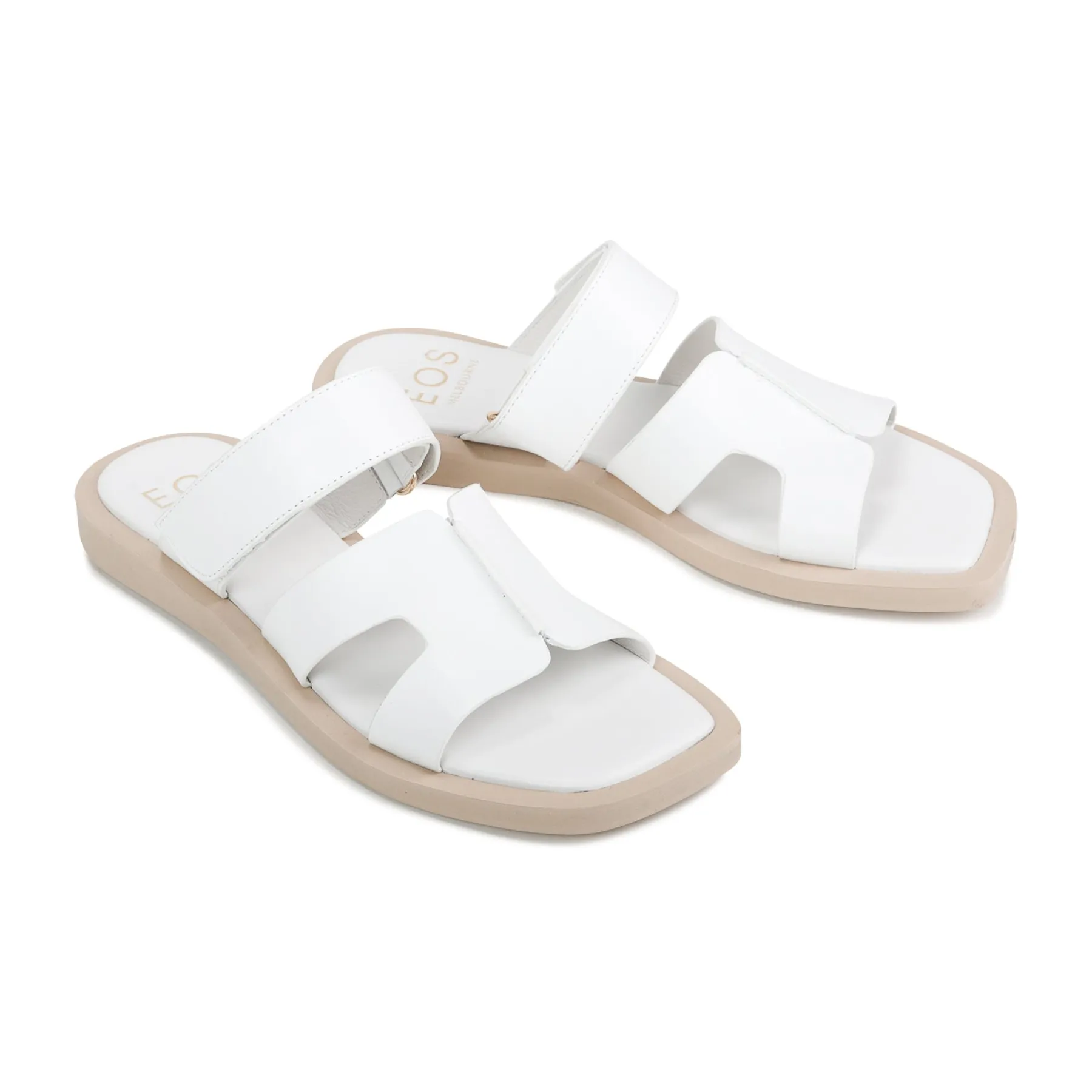 Discount EOS Footwear MISAYAO LEATHER SLIDE SANDALS
