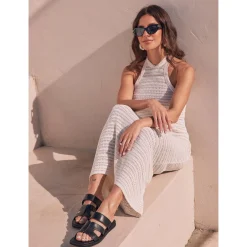 Discount EOS Footwear MISAYAO LEATHER SLIDE SANDALS