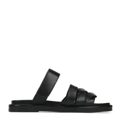 New EOS Footwear ORIANA LEATHER SLIDE SANDALS
