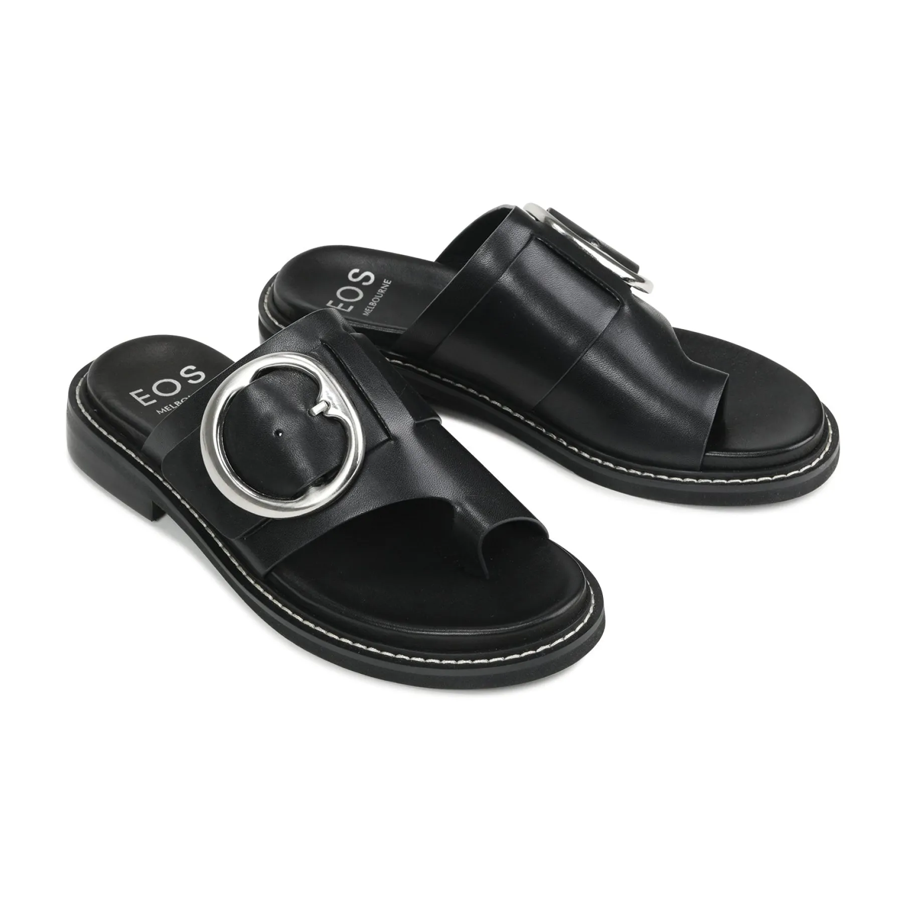 Best Sale EOS Footwear ORN LEATHER SLIDE SANDALS