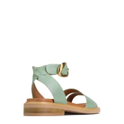 Fashion EOS Footwear ORNAMENTAL ANKLE STRAP SANDALS LEATHER