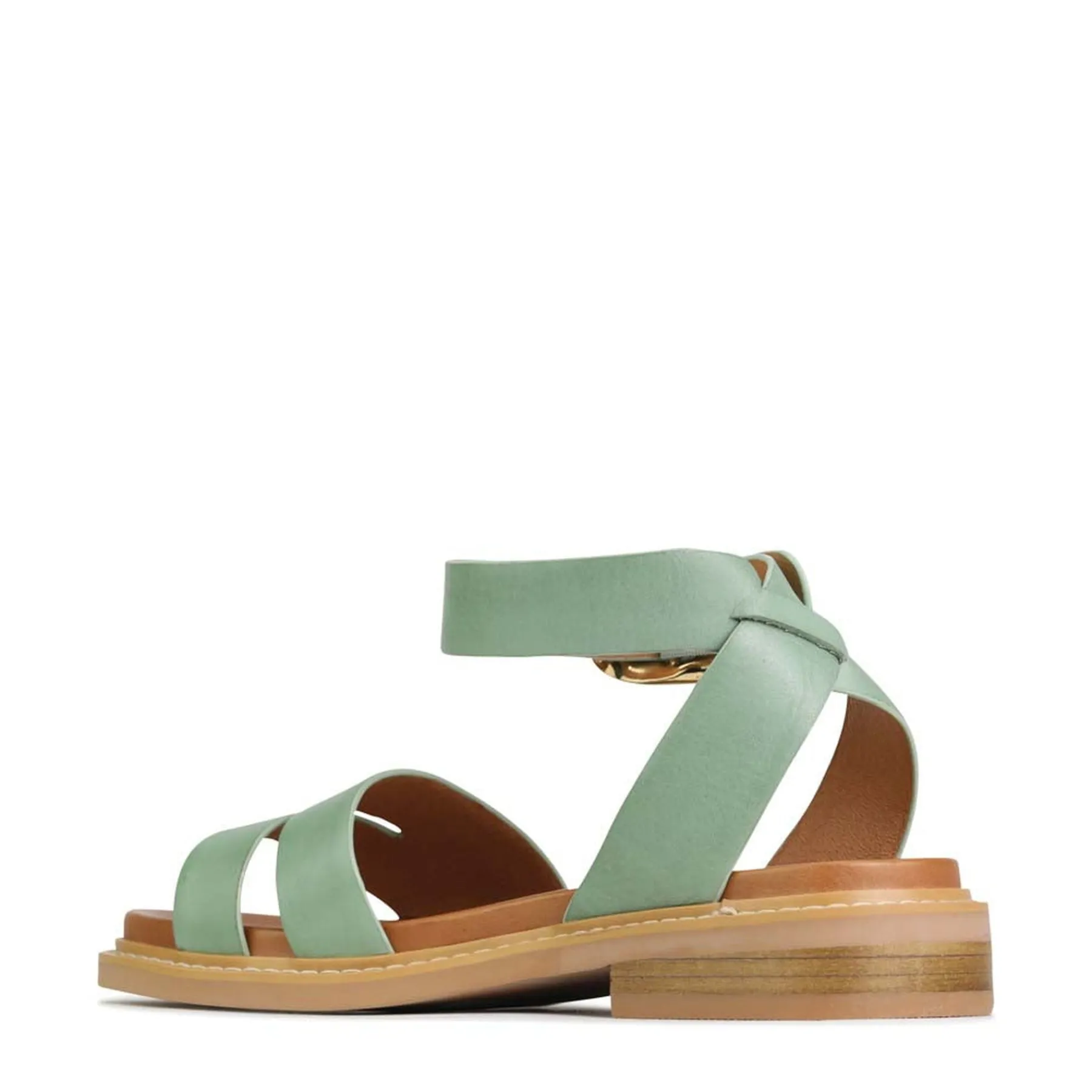 Fashion EOS Footwear ORNAMENTAL ANKLE STRAP SANDALS LEATHER