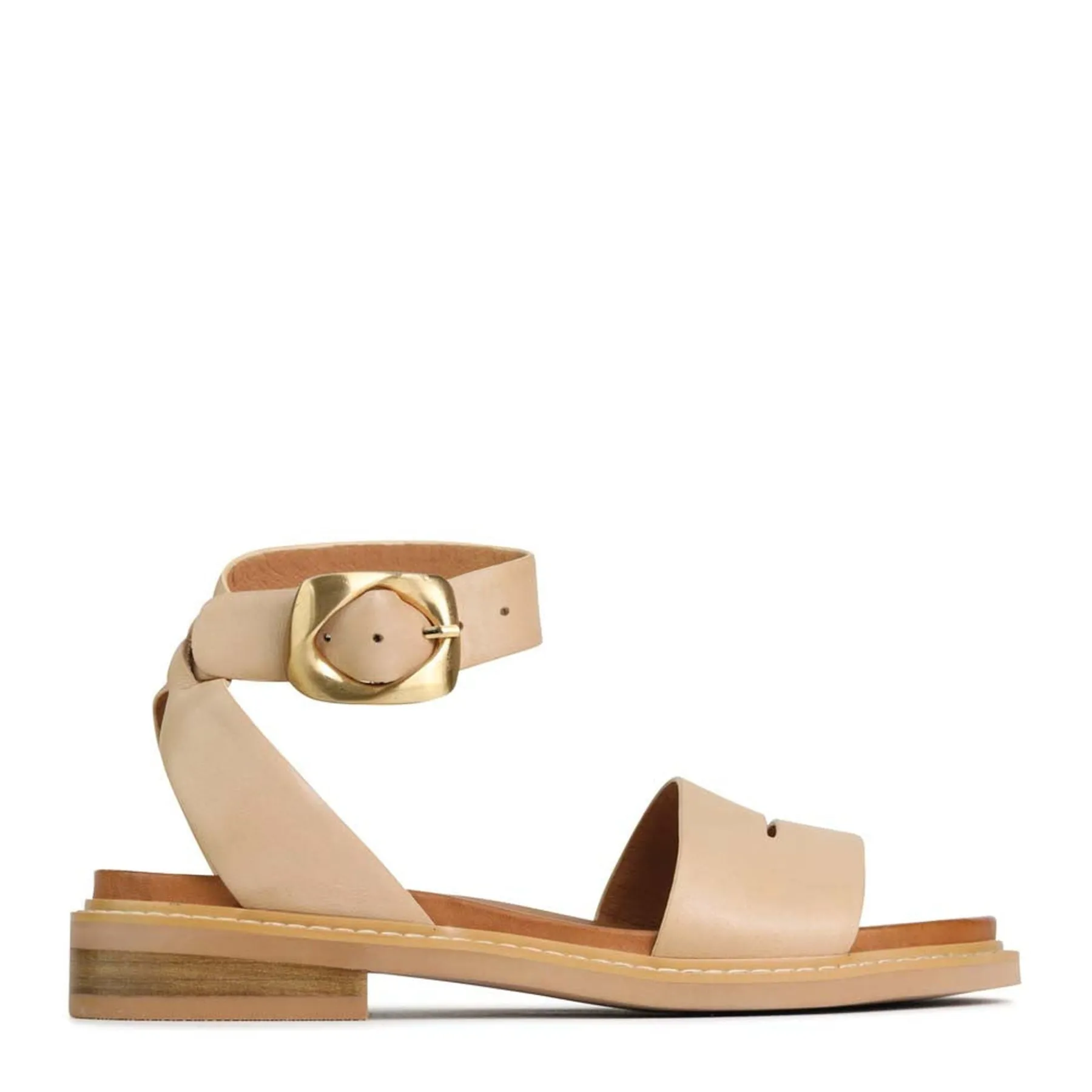 Fashion EOS Footwear ORNAMENTAL ANKLE STRAP SANDALS LEATHER