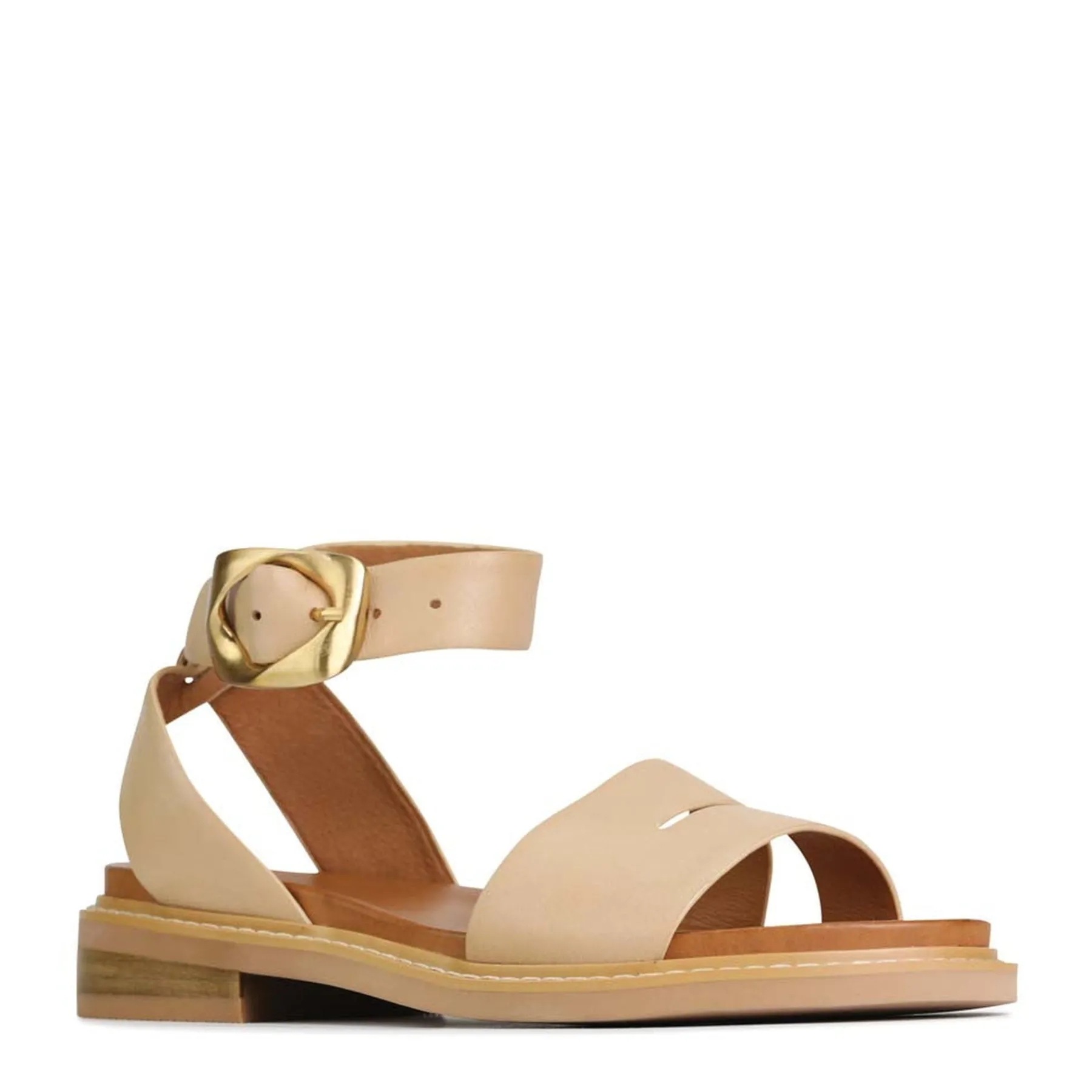 Fashion EOS Footwear ORNAMENTAL ANKLE STRAP SANDALS LEATHER