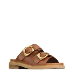 Best EOS Footwear ORNATE SLIDE SANDALS LEATHER