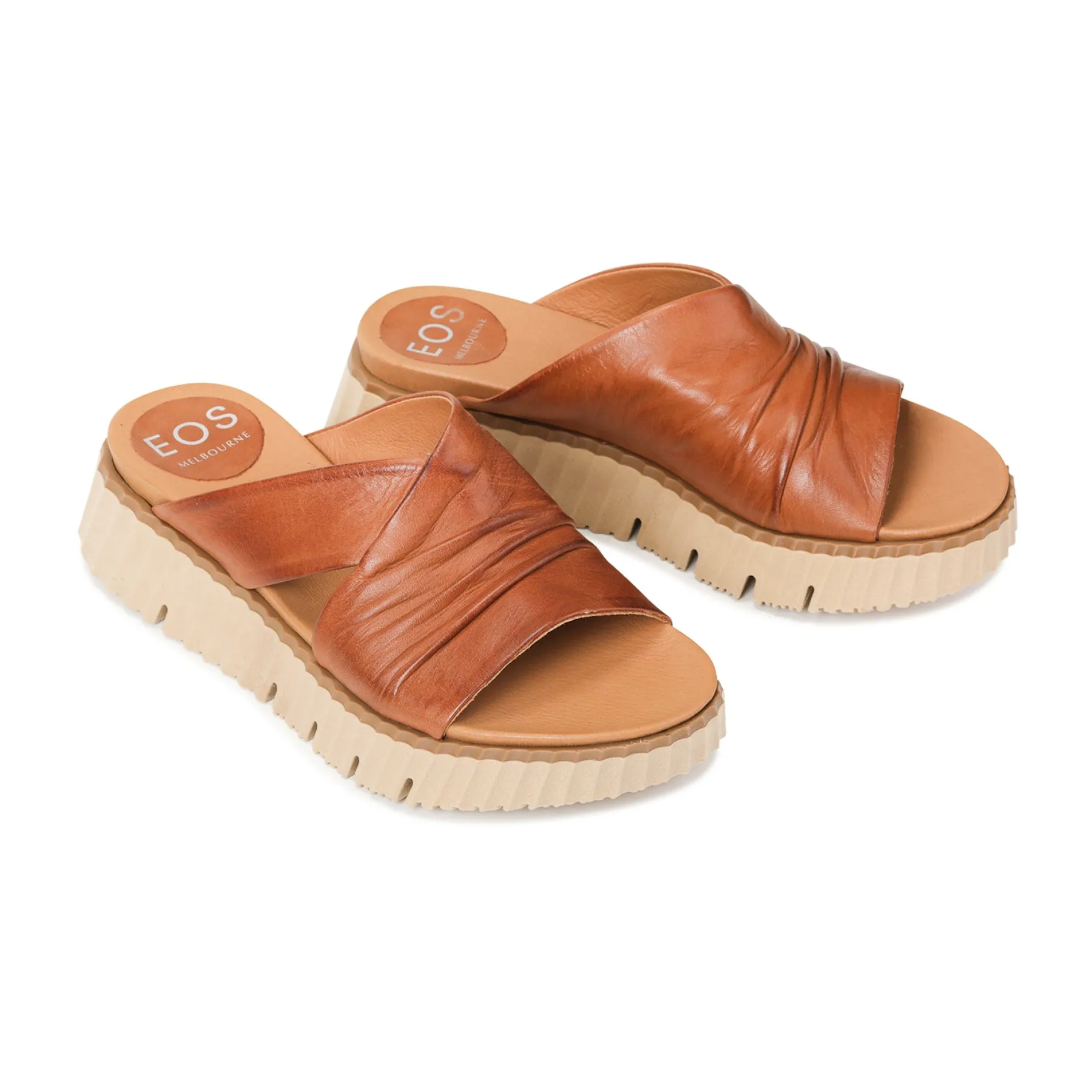 Best Sale EOS Footwear PELA LEATHER SLIDE SANDALS