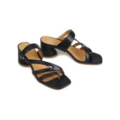 Best EOS Footwear PERRI SLIP-ON HEEL SANDALS LEATHER