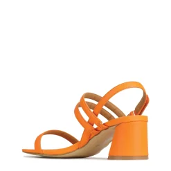 Discount EOS Footwear PETELLA LEATHER BLOCK HEEL SANDALS