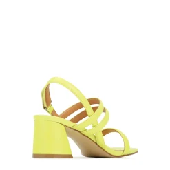 Discount EOS Footwear PETELLA LEATHER BLOCK HEEL SANDALS