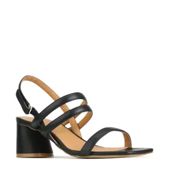 Discount EOS Footwear PETELLA LEATHER BLOCK HEEL SANDALS