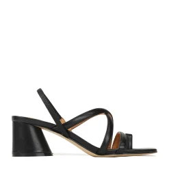 Discount EOS Footwear PETICE LEATHER BLOCK HEEL SANDALS