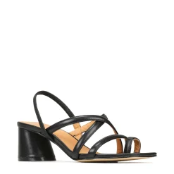 Discount EOS Footwear PETICE LEATHER BLOCK HEEL SANDALS