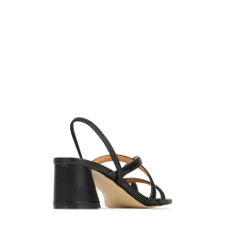 Discount EOS Footwear PETICE LEATHER BLOCK HEEL SANDALS