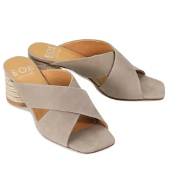 Online EOS Footwear PETORA LEATHER SLIDE HEELED SANDAL