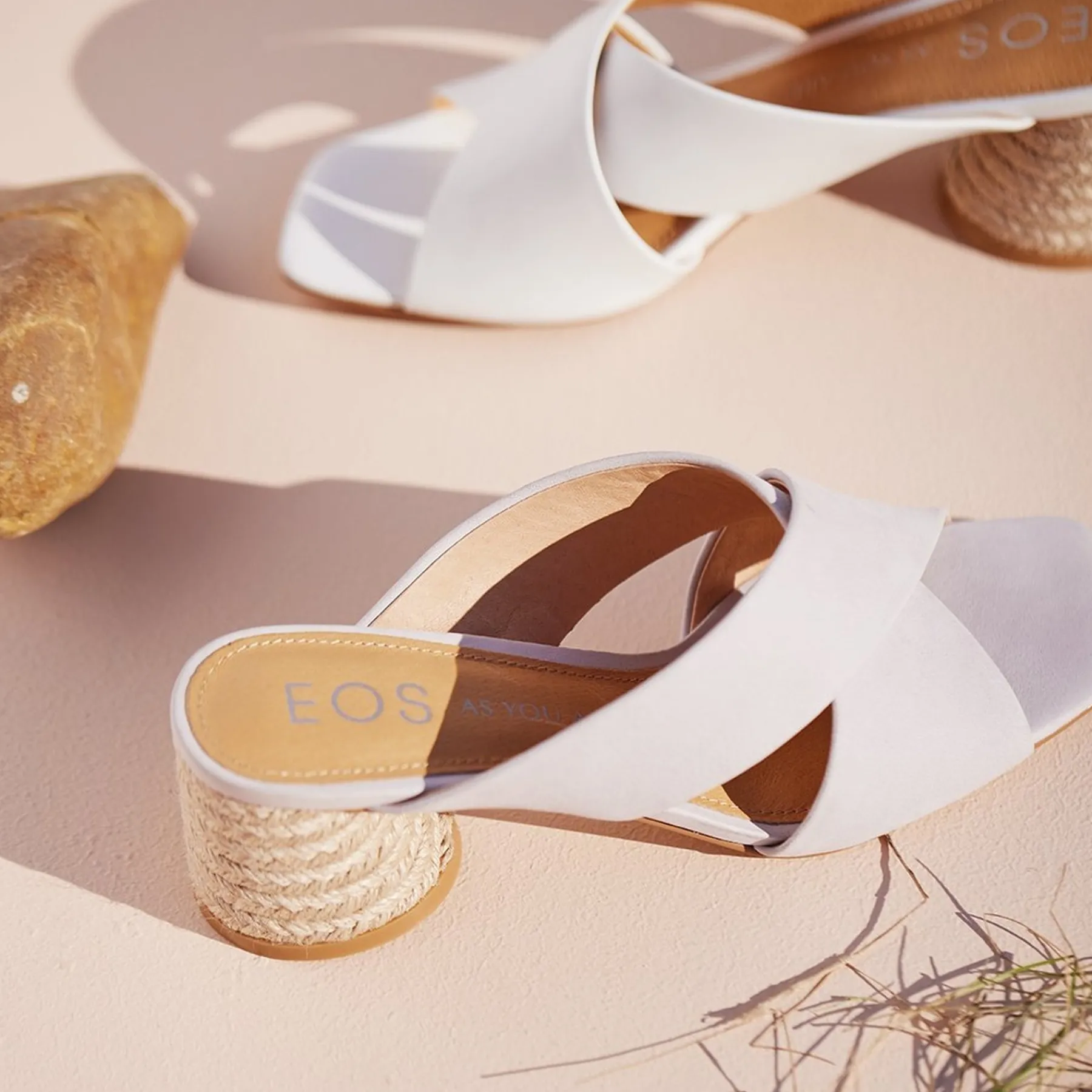 Online EOS Footwear PETORA LEATHER SLIDE HEELED SANDAL