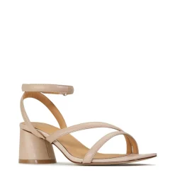 New EOS Footwear PETRICIA LEATHER BLOCK HEEL SANDALS