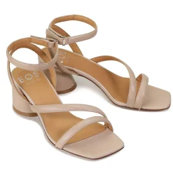 New EOS Footwear PETRICIA LEATHER BLOCK HEEL SANDALS