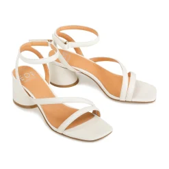 New EOS Footwear PETRICIA LEATHER BLOCK HEEL SANDALS