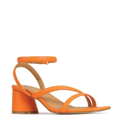 New EOS Footwear PETRICIA LEATHER BLOCK HEEL SANDALS