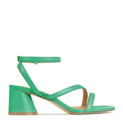 New EOS Footwear PETRICIA LEATHER BLOCK HEEL SANDALS