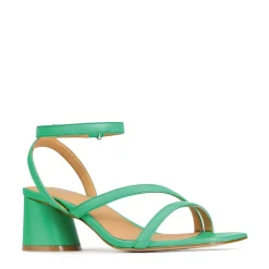 New EOS Footwear PETRICIA LEATHER BLOCK HEEL SANDALS