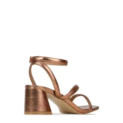 New EOS Footwear PETRICIA LEATHER BLOCK HEEL SANDALS